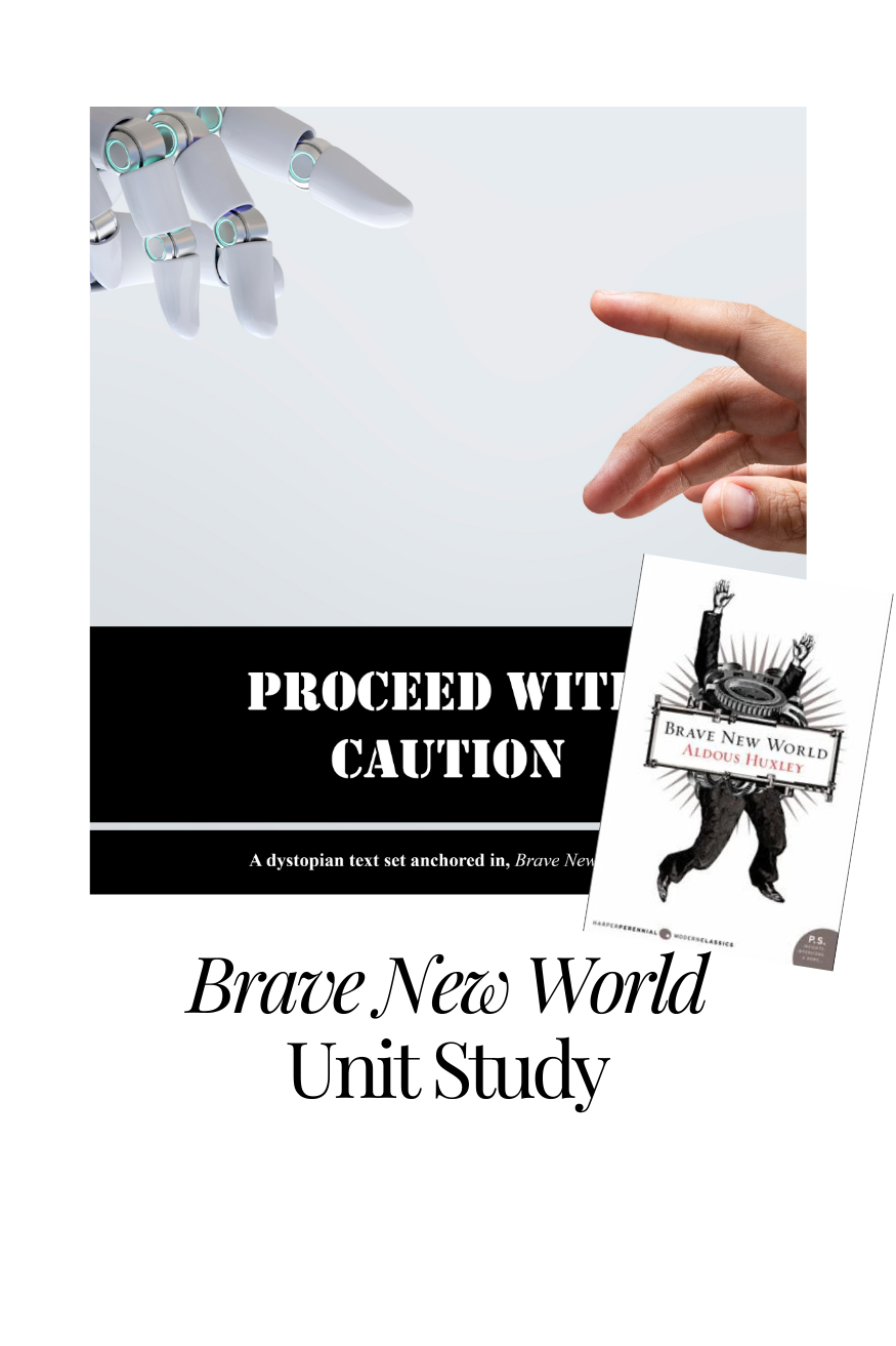 Curriculum cover for Brave New World unit study