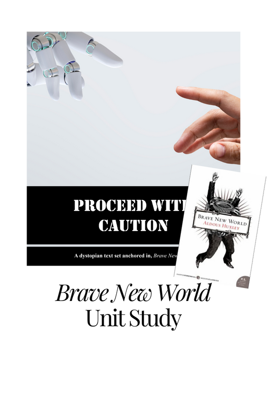 Curriculum cover for Brave New World unit study