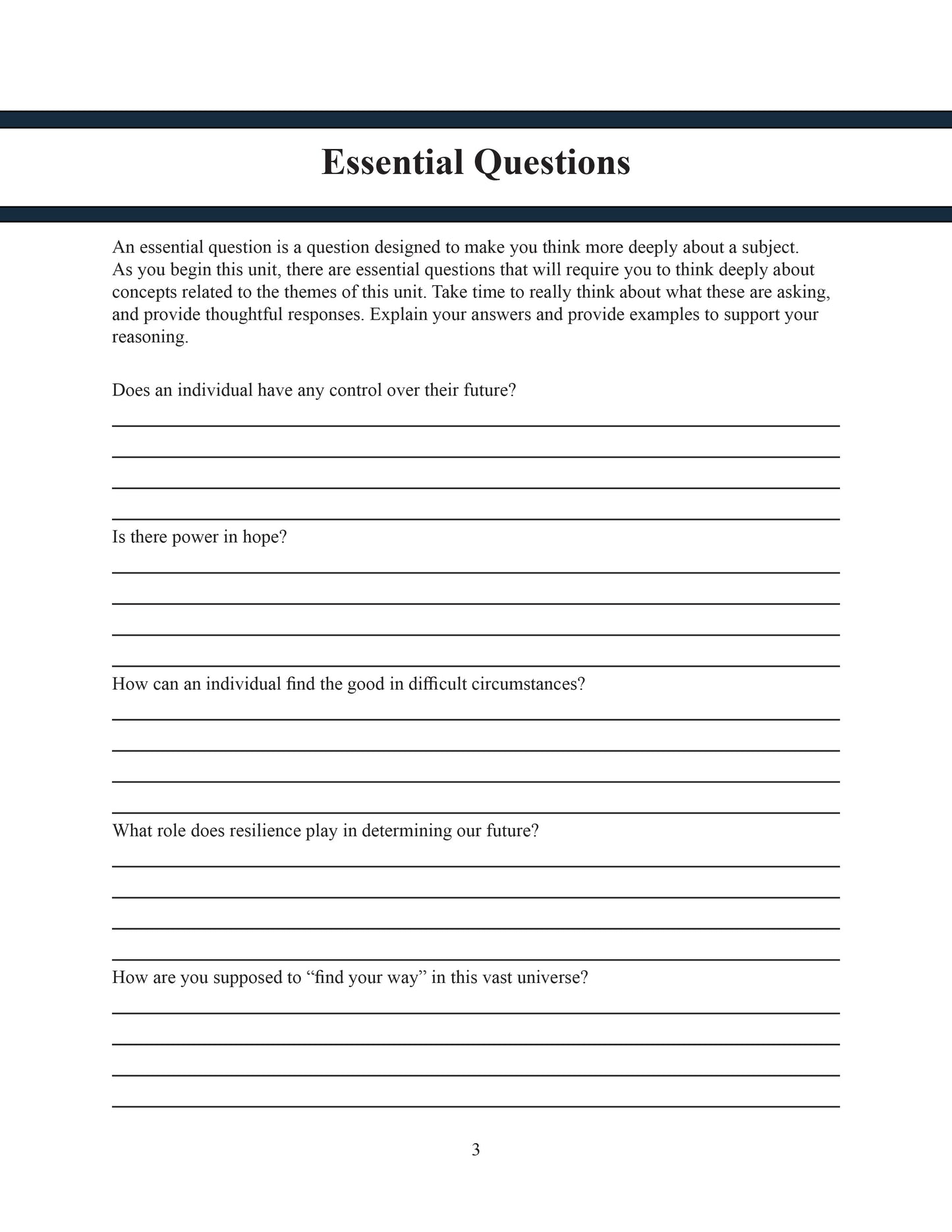 When Stars Are Scattered Unit Study - Finding Your Way (Middle School)