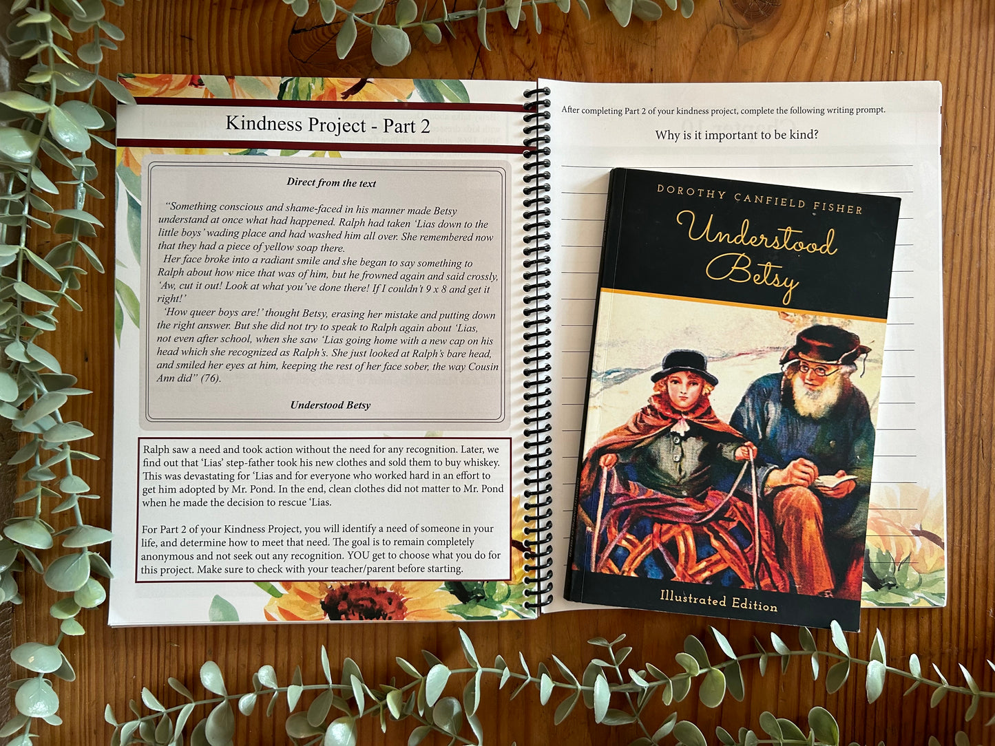 Part 2 Description of a Kindness Project for the Unit study Understood Betsy