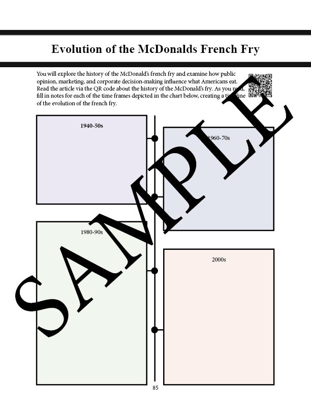 Fast Food Nation Unit Study - From the Farm? PRESALE