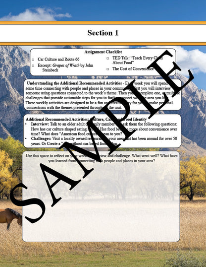 Fast Food Nation Unit Study - From the Farm? PRESALE