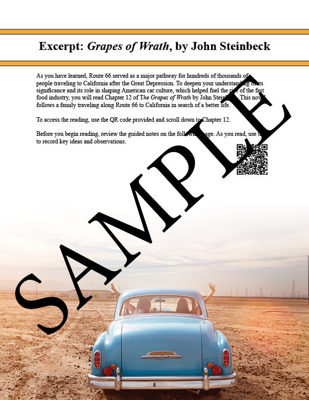 Fast Food Nation Unit Study - From the Farm? PRESALE