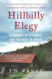 The cover of the book hilbilly elegy by J.D. Vance