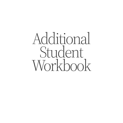 Additional Student Workbooks